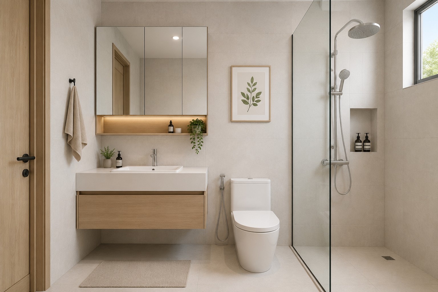 5 Ide Desain Kamar Mandi Minimalis yang Simpel dan Nyaman