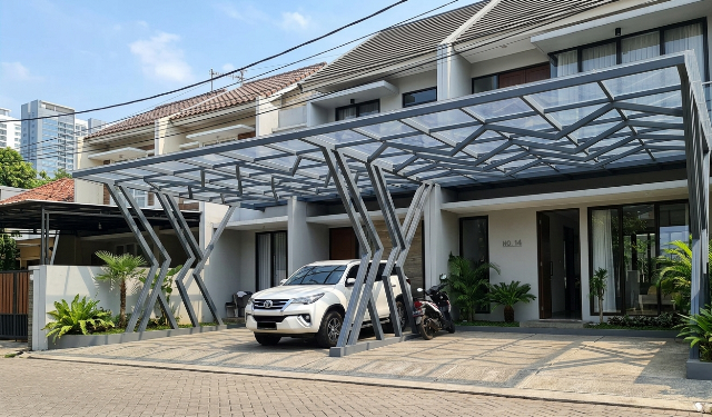 Lagi Tren, Ini Desain Kanopi Baja Ringan Favorit