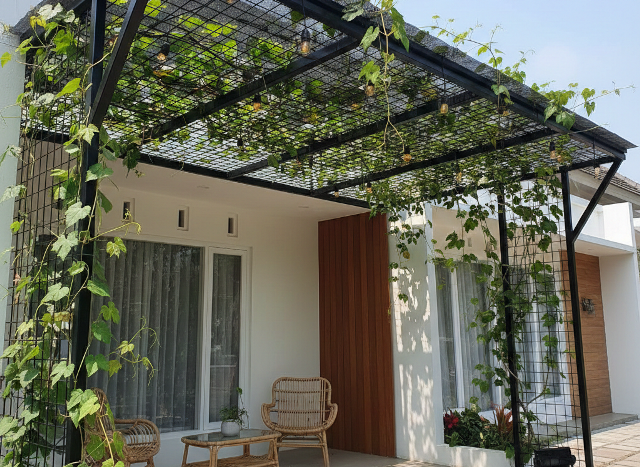 Inspirasi Kanopi Tanaman Rambat untuk Rumah Tropis