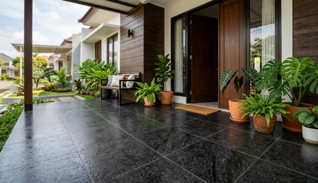 5 Inspirasi Keramik Teras Rumah Tropis, Tahan Panas dan Anti Licin