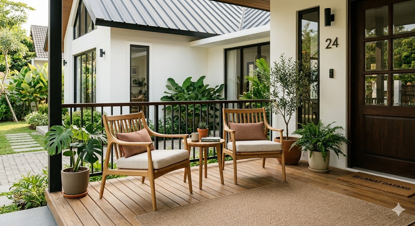 5 Inspirasi Kursi Santai Teras agar Rumah Terlihat Estetis