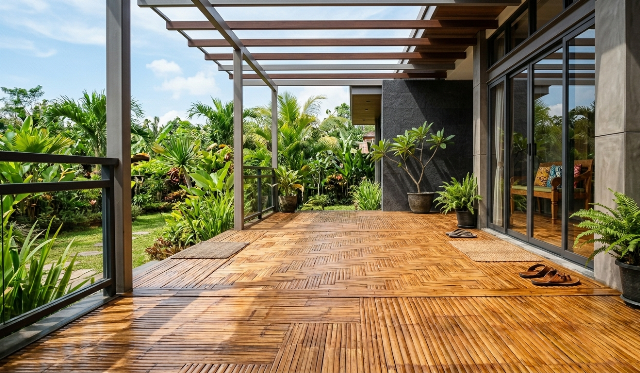 Ide Teras Hijau dengan Bambu, Solusi Hunian Asri dan Estetis