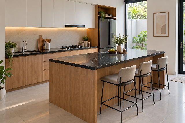 Meja Dapur Konsep Island Table