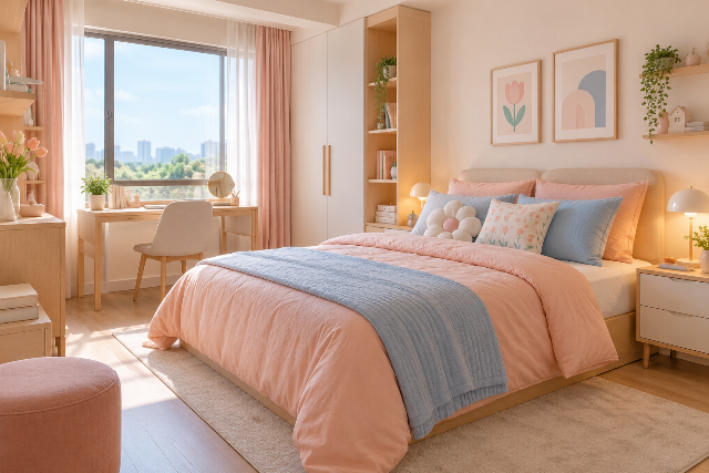 Model Kamar Aesthetic Korean Feminin
