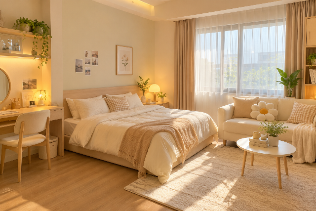 Model Kamar Aesthetic Korean Warm