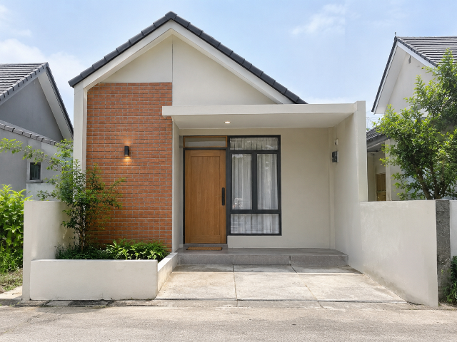 Model Rumah Kecil Akses Bata