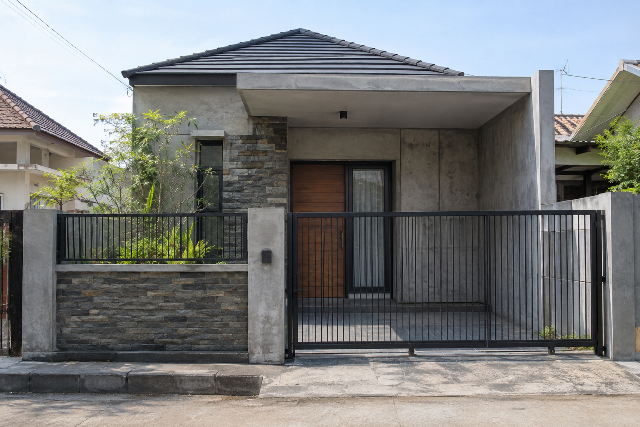 Model Rumah Kecil Industrial