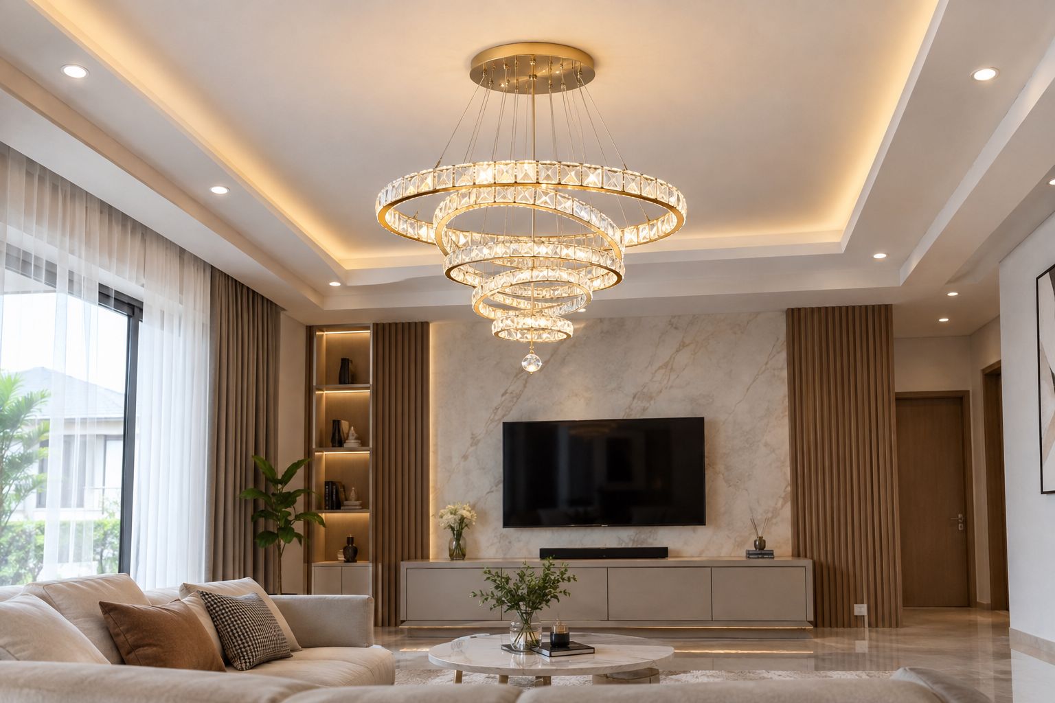 Model lampu plafon LED mewah