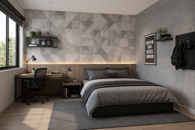 Desain Kamar Minimalis Cowok dengan Nuansa Simpel dan Elegan