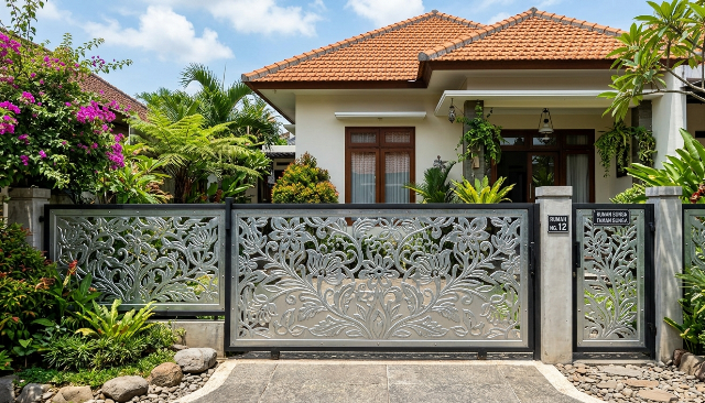 Pagar Seng Unik, Kombinasi Kayu hingga Industrial