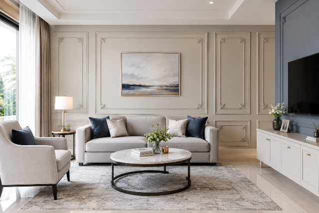 Model wall moulding klasik