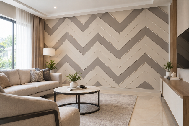 Model wall moulding motif Chevron