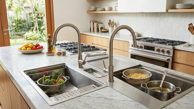 5 Desain Wastafel Dapur Kekinian, Praktis dan Elegan