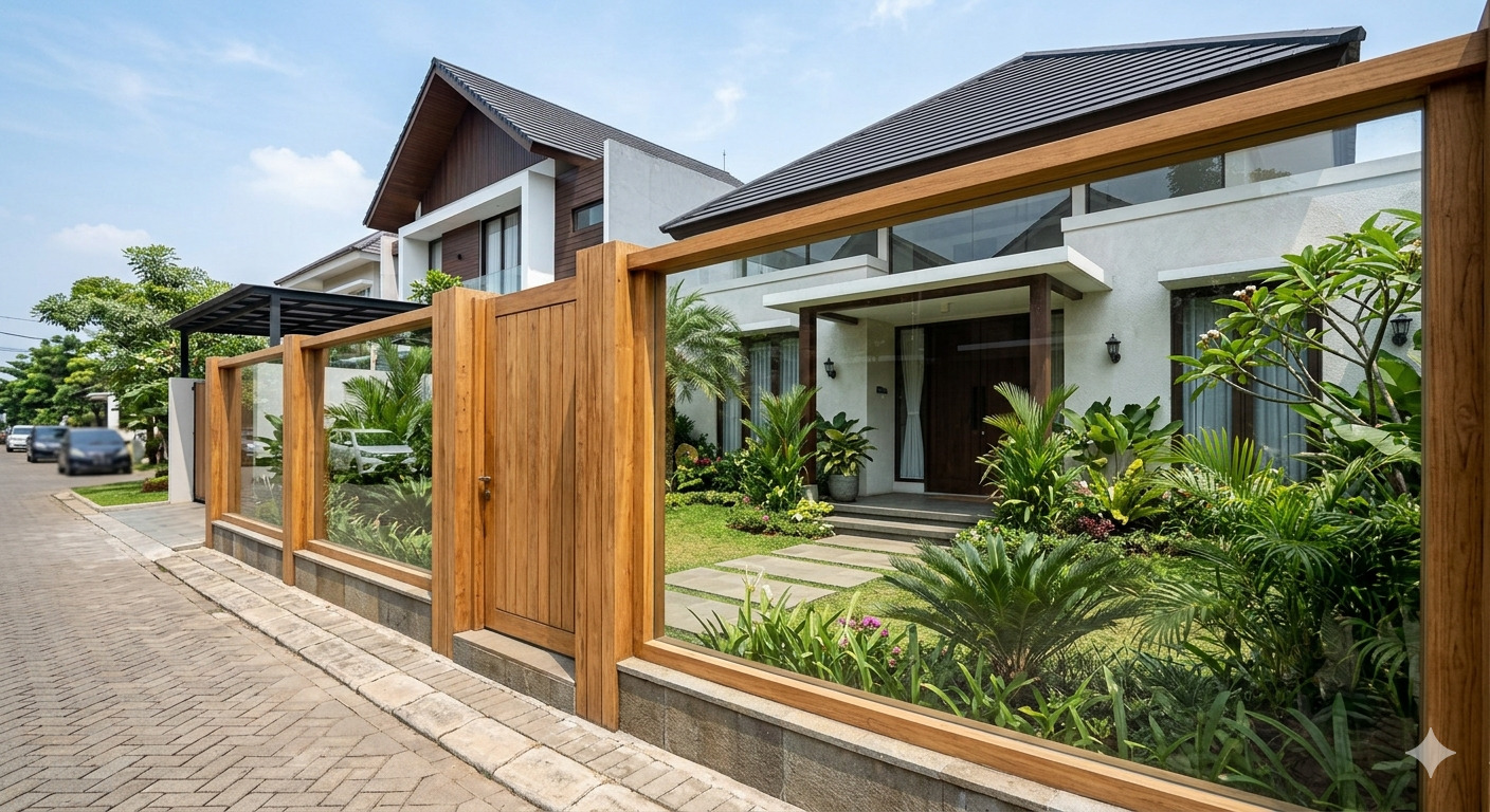 5 Model Pagar Rumah Transparan yang Elegan dan Fungsional