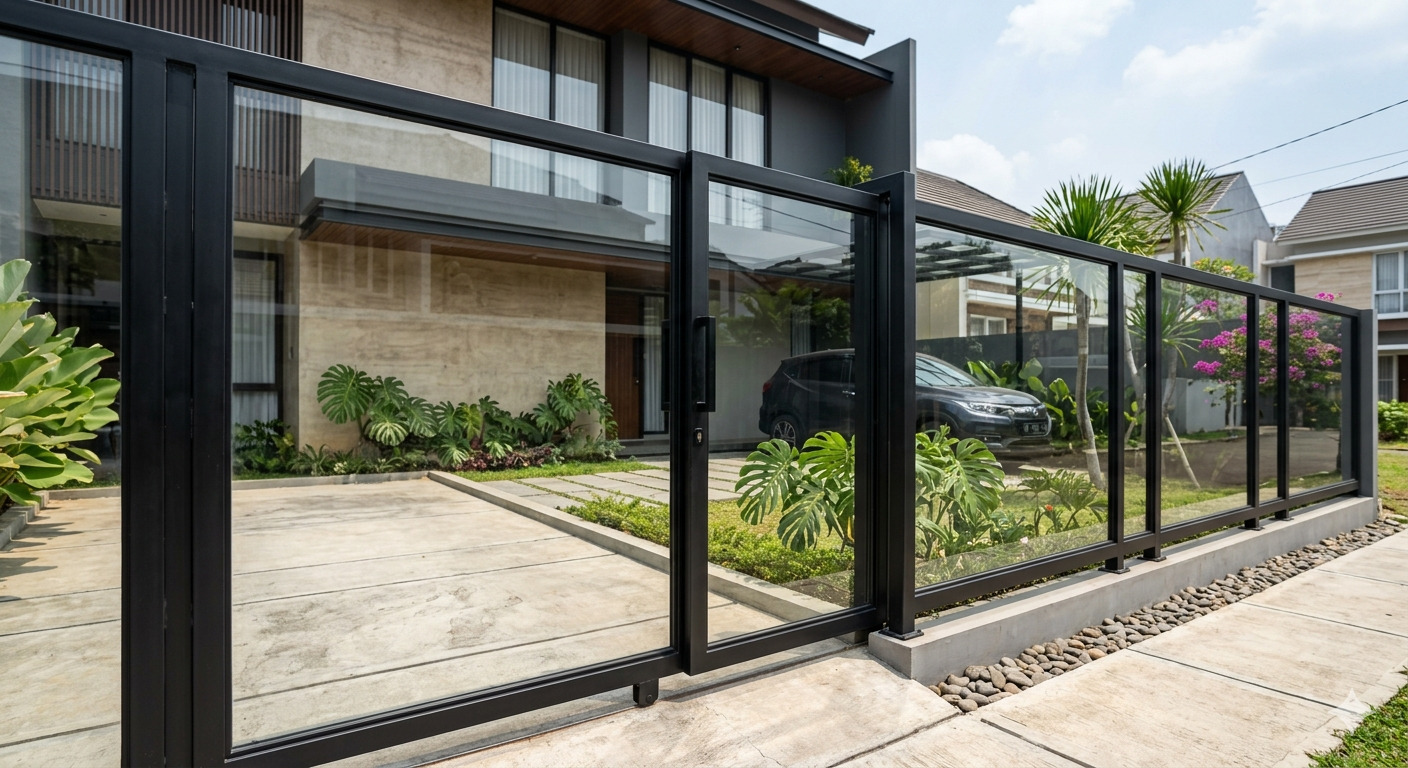 5 Model Pagar Rumah Transparan yang Elegan dan Fungsional