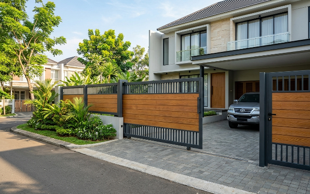 5 Inspirasi Pintu Pagar Besi dengan Desain Modern dan Minimalis