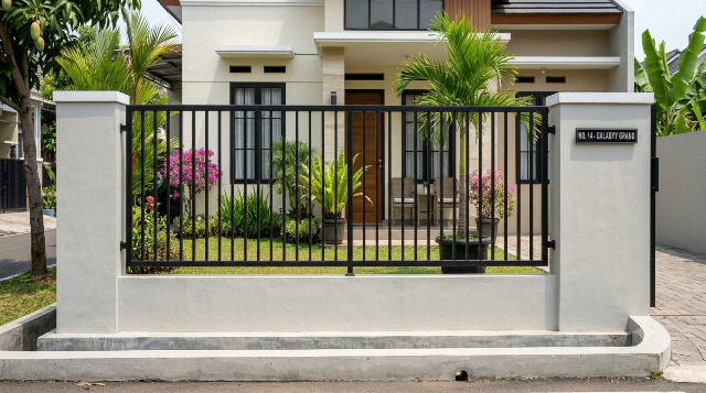 5 Inspirasi Pintu Pagar Besi dengan Desain Modern dan Minimalis