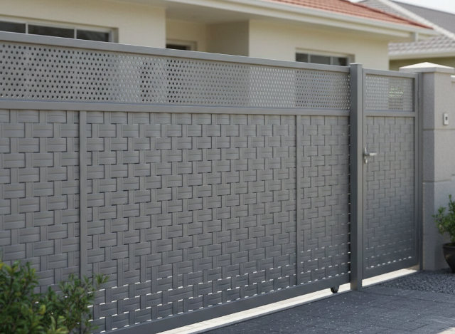 5 Desain Pintu Pagar Dorong Modern untuk Rumah Minimalis