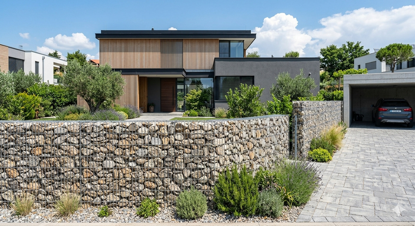 Pagar Rumah Tak Harus Besi, Gabion Jadi Pilihan Baru