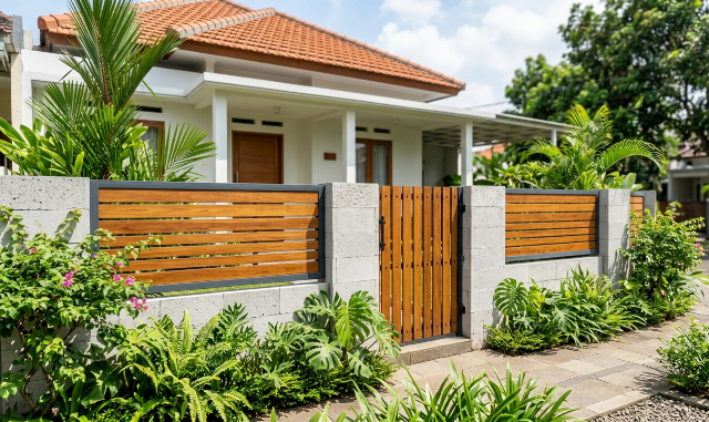 5 Inspirasi Pagar Rumah Minimalis dari Hebel, Modern dan Estetik