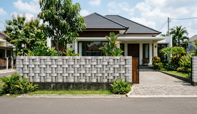 Pagar Hebel Kian Populer, Ini 5 Desain Uniknya