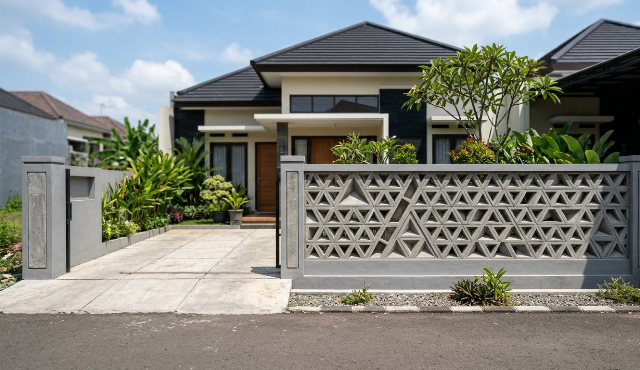 Pagar Hebel Kian Populer, Ini 5 Desain Uniknya