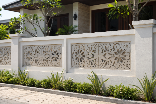 5 Inspirasi Pagar Rumah Minimalis dari Hebel, Modern dan Estetik