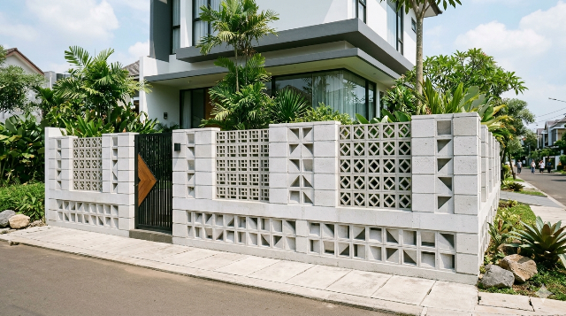 5 Inspirasi Pagar Rumah Minimalis dari Hebel, Modern dan Estetik