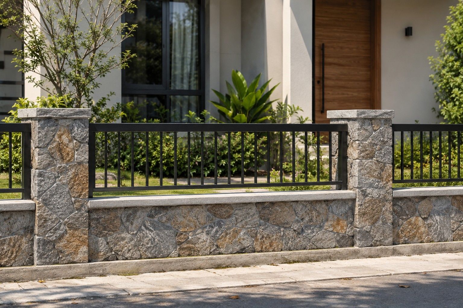 5 Inspirasi Desain Pagar Rendah agar Fasad Tetap Terlihat Menarik