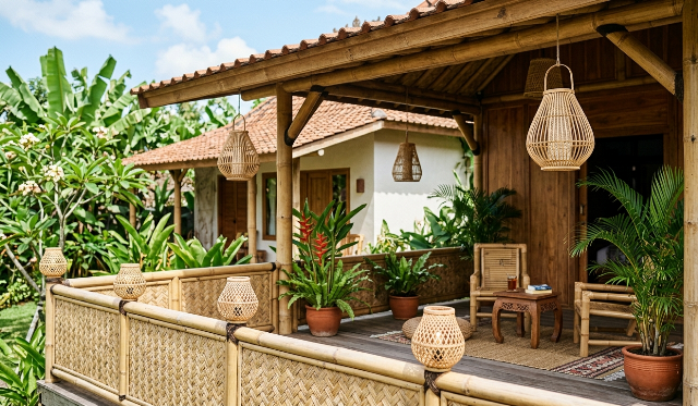 Ide Teras Hijau dengan Bambu, Solusi Hunian Asri dan Estetis