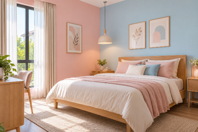 Pink dan Biru Muda