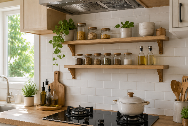 5 Model Rak Dapur Dekat Kompor agar Dapur Lebih Rapi