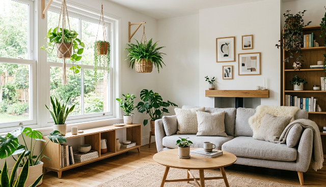 Inspirasi Ruang Tamu dengan Tanaman Gantung, Bikin Rumah Lebih Asri