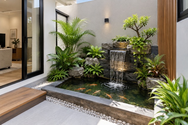 Taman mini air terjun
