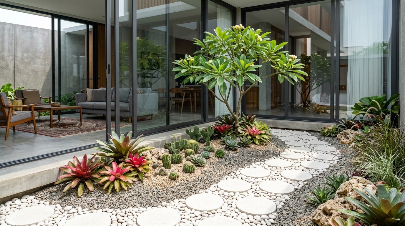 5 Model Taman Kering untuk Hadirkan Unsur Alami di Rumah