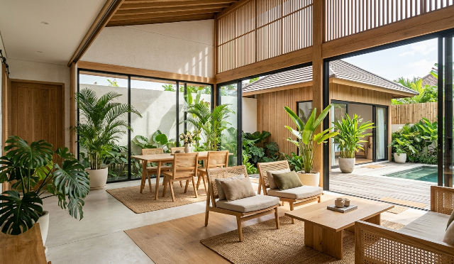 5 Cara Terapkan Desain Japandi Tropis agar Rumah Lebih Adem