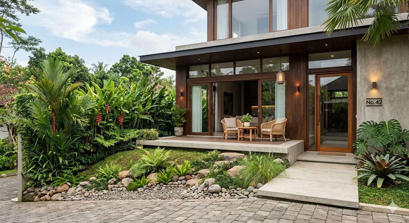 5 Desain Rumah Tanpa Pagar yang Estetis dan Tetap Aman