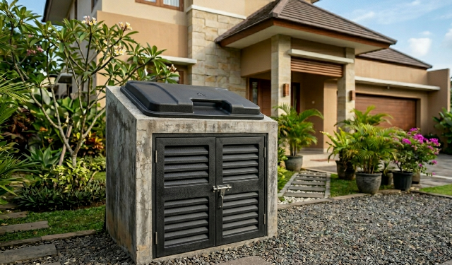 Inspirasi Tempat Sampah Depan Rumah agar Tak Kumuh