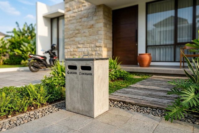 Inspirasi Tempat Sampah Depan Rumah agar Tak Kumuh