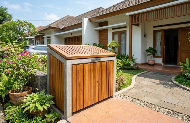 Inspirasi Tempat Sampah Depan Rumah agar Tak Kumuh