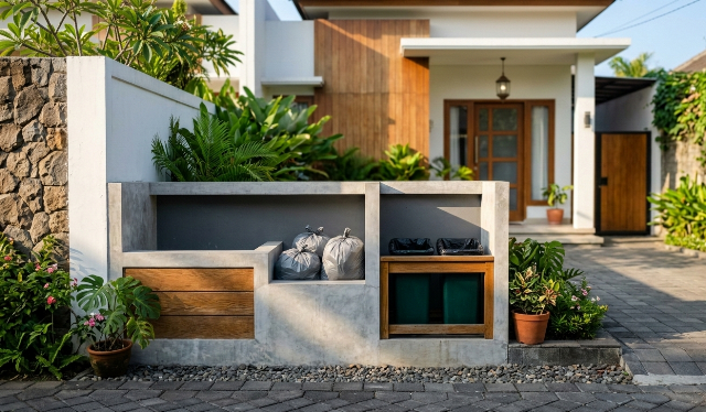 Inspirasi Tempat Sampah Depan Rumah agar Tak Kumuh