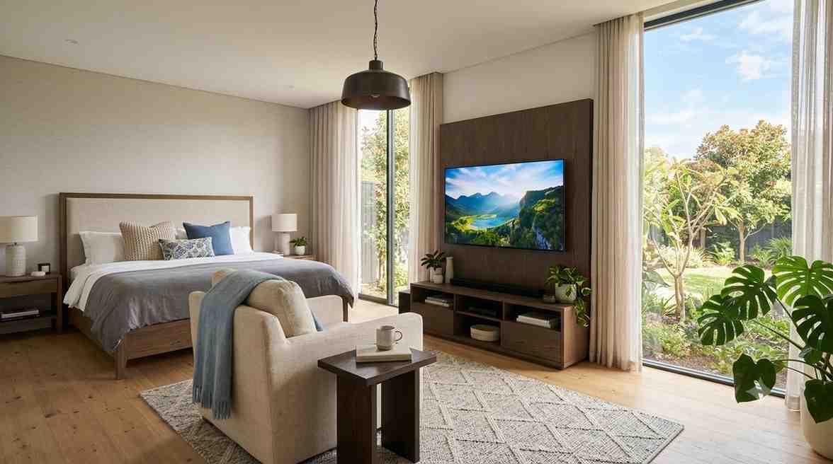 5 Ide Posisi TV di Kamar agar Nyaman Ditonton dari Tempat Tidur