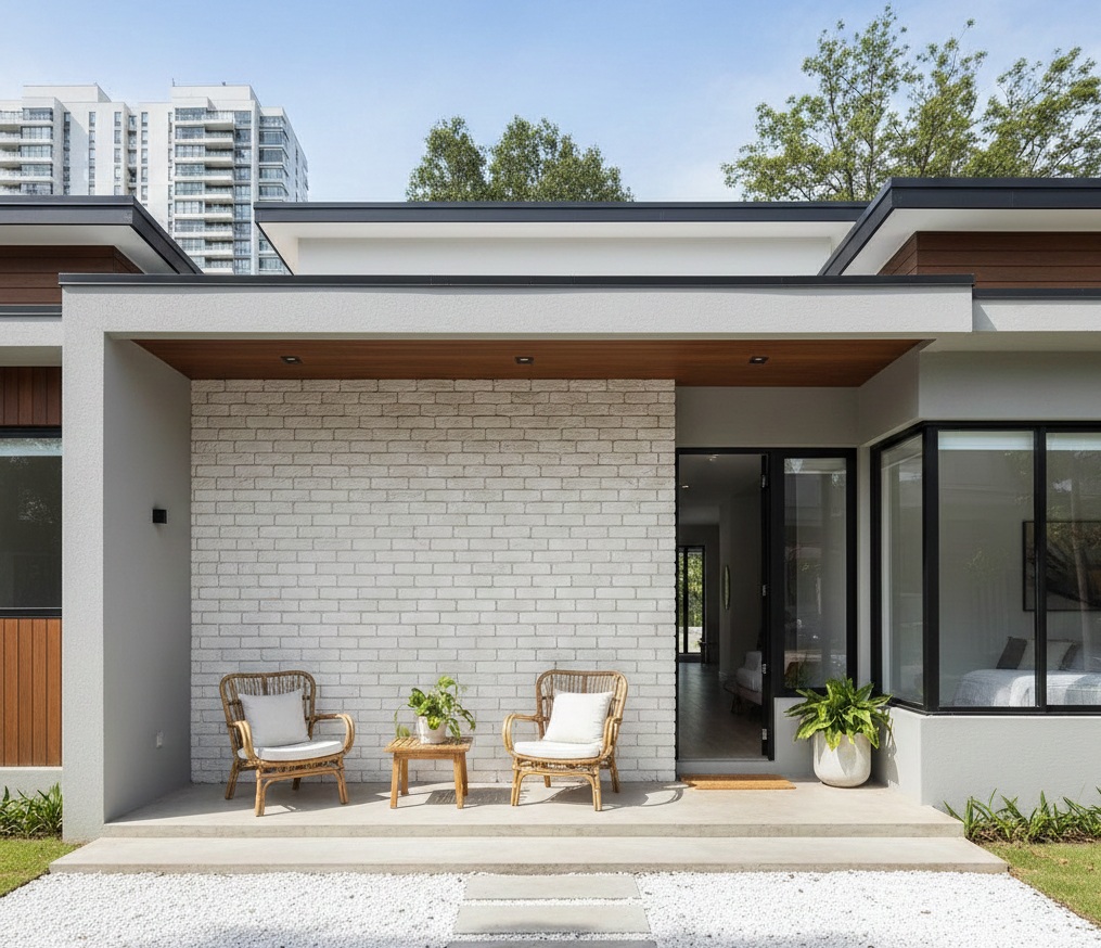 Tanpa Pagar, Teras Rumah Ini Terlihat Lebih Luas dan Adem