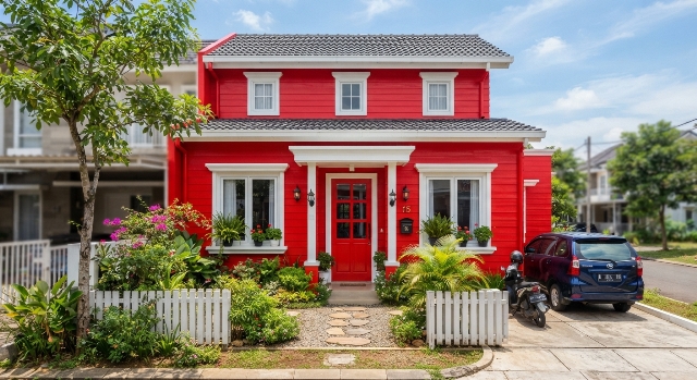 Warna rumah merah