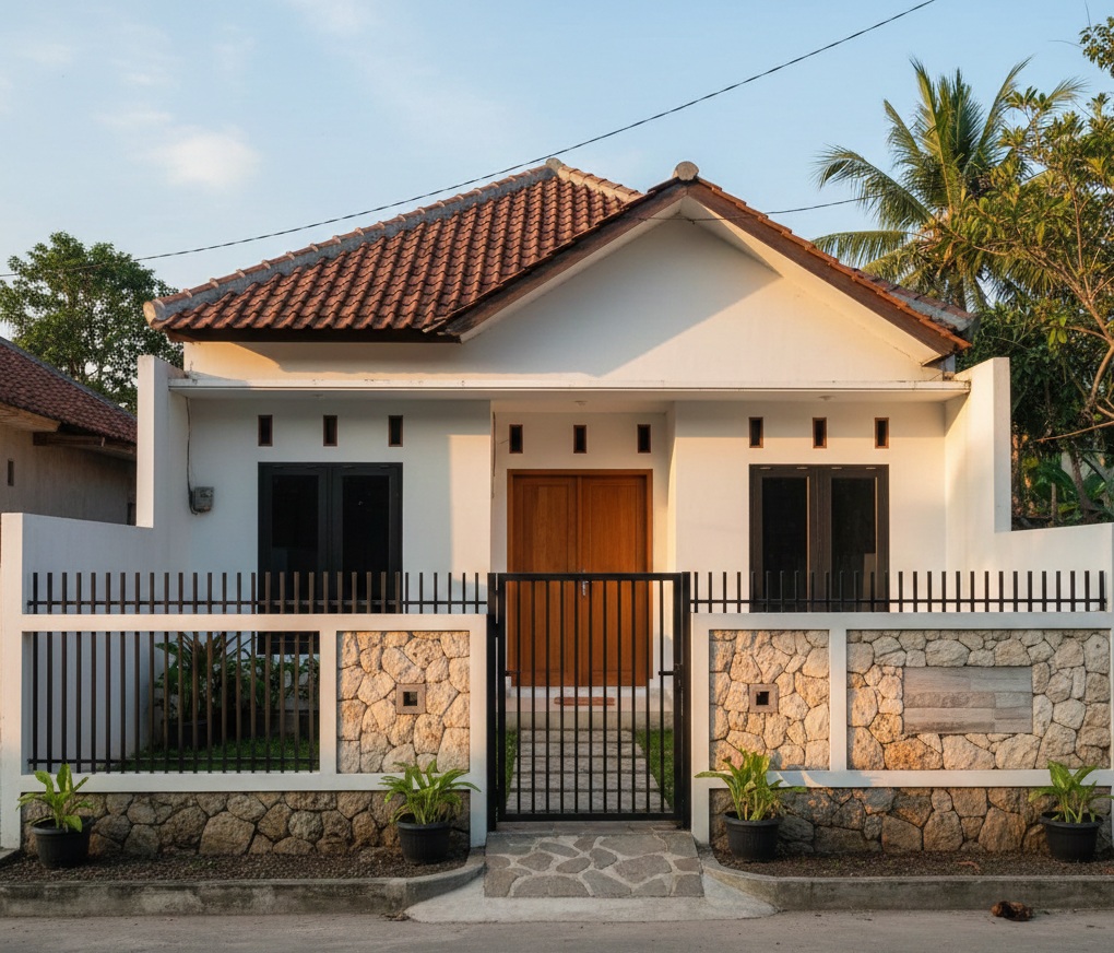 Ide Pagar Batu Andesit, Bikin Hunian Makin Estetik
