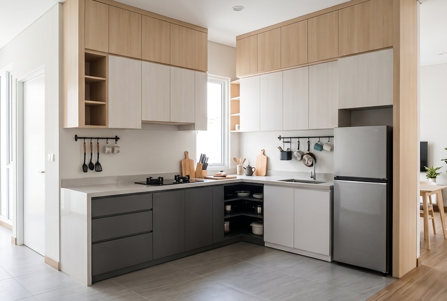 dapur kecil bentuk L