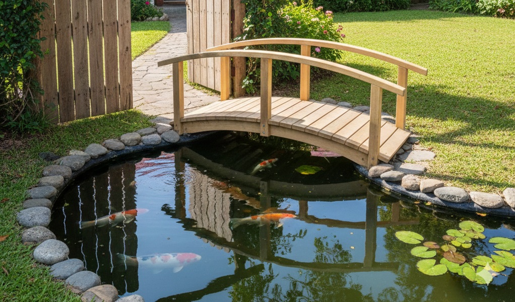 Inspirasi Kolam Ikan Depan Rumah, Kecil Tapi Menenangkan