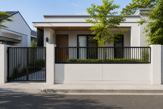6 Inspirasi Pagar Hebel Unik dari Bata Ringan, Bikin Rumah Makin Estetik