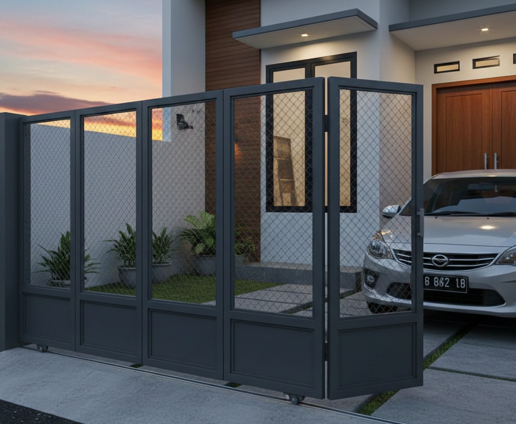 5 Inspirasi Pagar Lipat Rumah Minimalis yang Estetis dan Fungsional