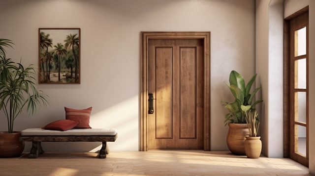 pintu kayu